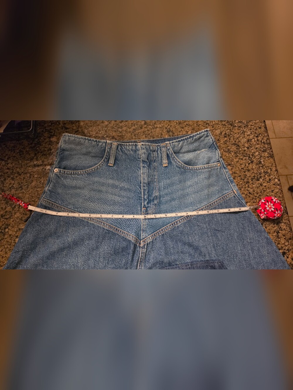 NWOT We The Free Piece Of Work Denim Midi Skirt - Picture 15 of 15
